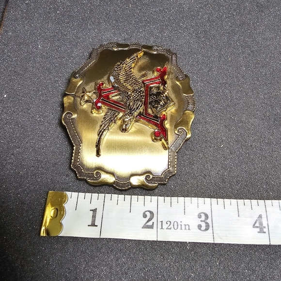 Vintage Anheuser Bush Belt Buckle Brass Rain tree 1977,78,79 Made In The USA has - Picture 6 of 6